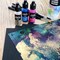 Black Alcohol Ink Paper 25 Sheets Heavy Black Art Paper for Alcohol Ink & Black Watercolor Paper, Synthetic Paper 5x7 Inches (127x178mm), 200gsm Cardstock